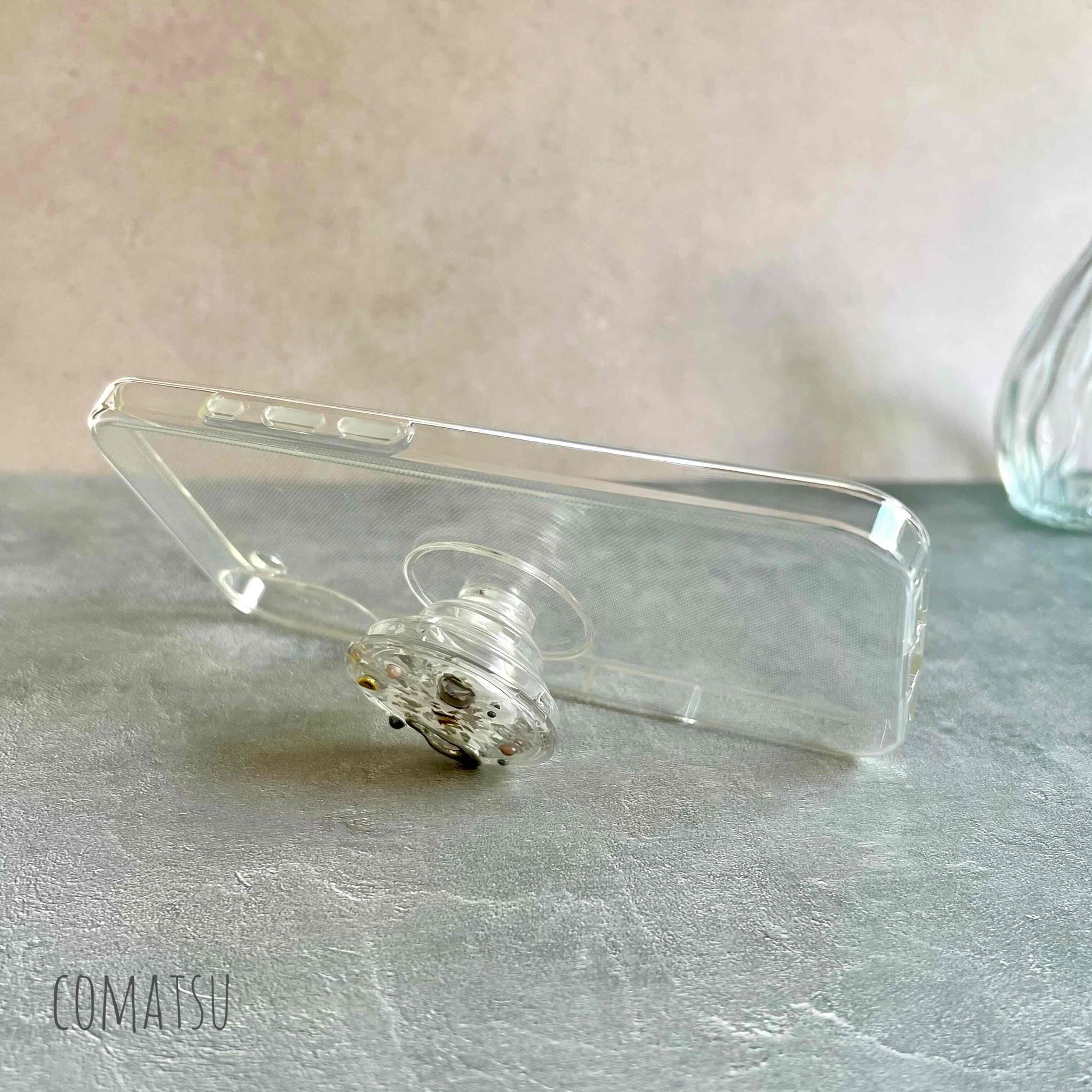 “イニシャル入り” MODECasual グリップソケット付きスマホケース スマホスタンドカバー | 3枚目